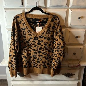 Super Soft Leopard Print Sweater NWT